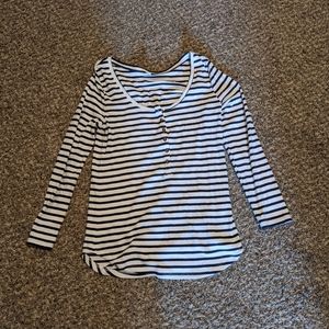 Old Navy Ribbed Henley Top Size M